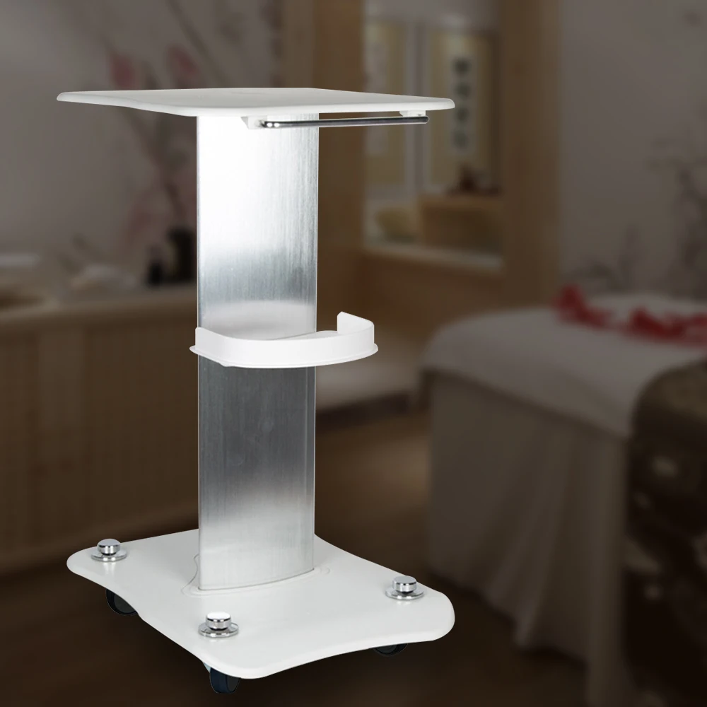 Aluminum alloy Rolling Beauty Salon Trolley Hair Instrument Tray White Workmanship Storage Cart Load 40KG