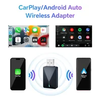 2025 2 IN 1 Wireless CarPlay Adapter and Android Auto Smart USB Adapter Plug and Play for Mazda Haval Kia Volvo Audi VW 2