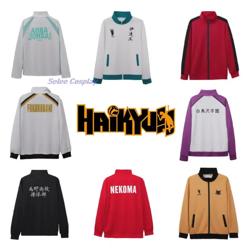 

Anime Comic Haikyuu Cosplay Costume Aoba Johsai School Uniforms Volleyball Team Sprotswear Oikawa Tooru Coat Jacket Pants