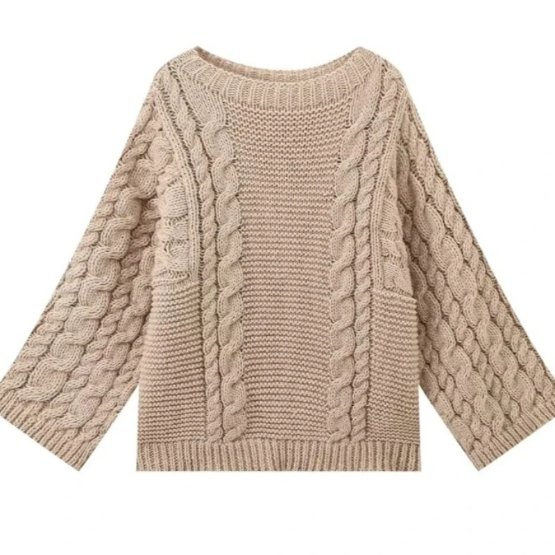 Winter Clothes Women Women's Turtleneck Long Sleeve Pink Sweater Prairie Chic Solid Vintage Sweater Oversize Pullover