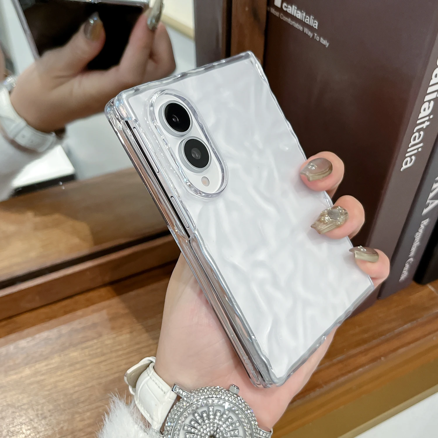Ultra Clear Thin Design Soft Phone Case - Water Ripple Transparent Cover