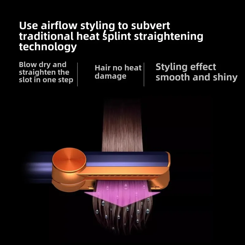 Hair Dryer Straightener Splint Straightener Hair Dryer Straightener Comb Curling Iron Escova Cabelo Escova Secadora Rotativa 5