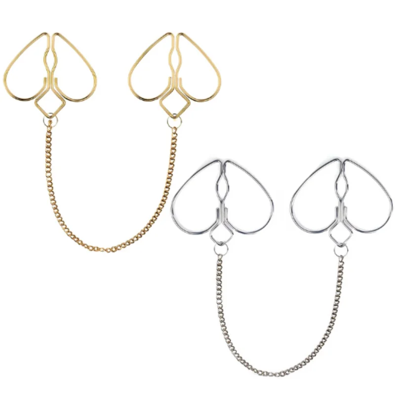 1Pc Adjustable Heart Nipple Clamps For Women And Couples Non-Piercing Jewelry Sexy Body Clips For Sensual Play_voghion.com