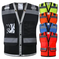 Hi Vis Mesh Reflective Work Vest with Multiple Pockets