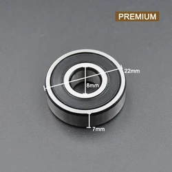 High Performance Roller Skate and Skateboard Wheel Bearings (10-100pcs) - 10Pcs (608 2RS Premium)