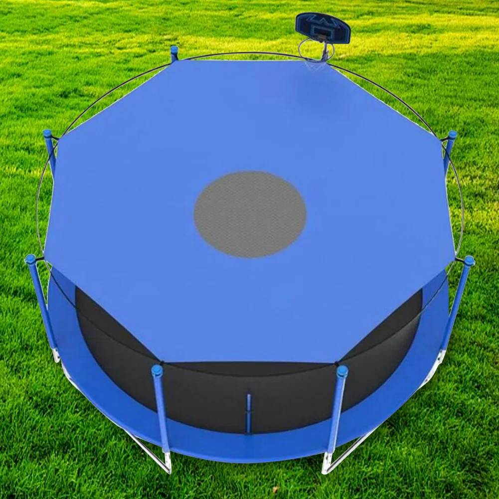 Trampoline Protective Cover 6/8/10 Feet Trampoline Cover Waterproof Shade Sun-Protection Roof for Outdoor Backyard Playground