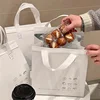 StoBag 10pcs Non-woven Insulation Bags Tote Fabric Portable for Cake Bread Drinks Package Keep Warm Cold Delivery Reusable Pouch 4