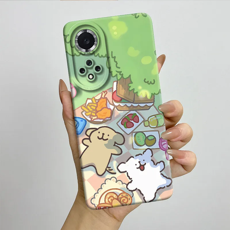 Soft Silicone Sweet Painted Protective Back Cover - Cute Printed Phone Case