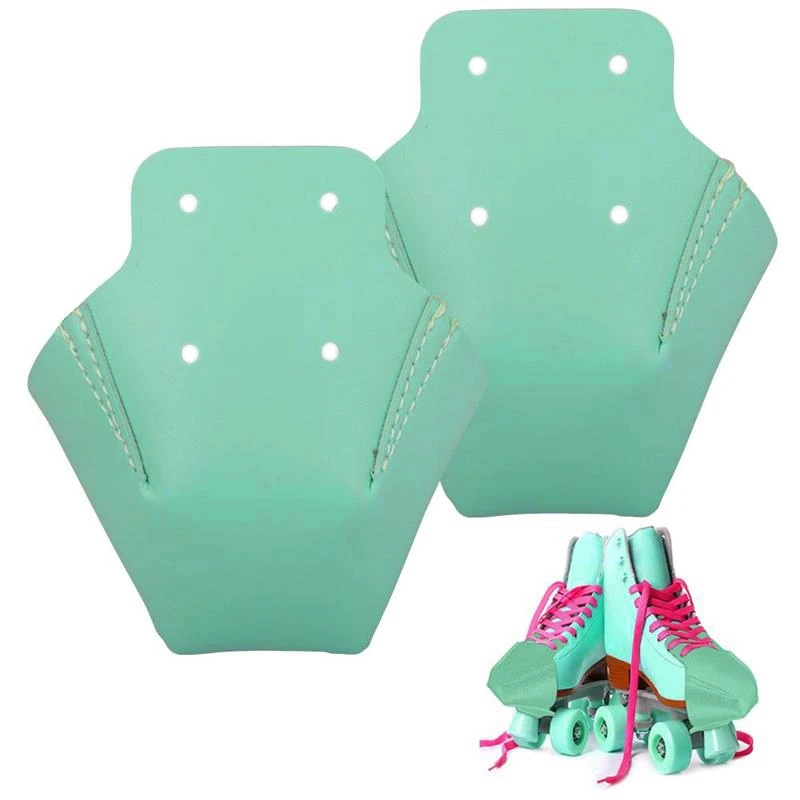 

1 Pair Roller Skates Toe Cap Guards Protectors PU Roller Skate Cap With 4 Holes Toe Cap Guard Protectors