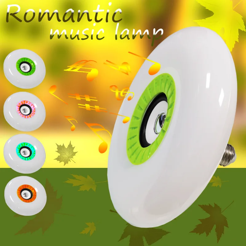 Music Light Bulb, Transform Your Space with the Fat Round, Bluetooth, Music, Experience the Magic of Color stage lighting rgb four leaf bluetooth magic ball music 24w intelligent remote control colorful foldable music bulb light