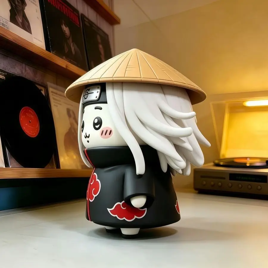 Naruto Q‑Style Character Figurine Collectible Anime Desk Ornament for Hobbyists and Collectors