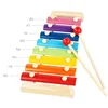 Wooden 8 Tones Multicolor Xylophone Wood Musical Instrument Toys For Baby Kids Wood Musical Instrument Toys Accessories 2