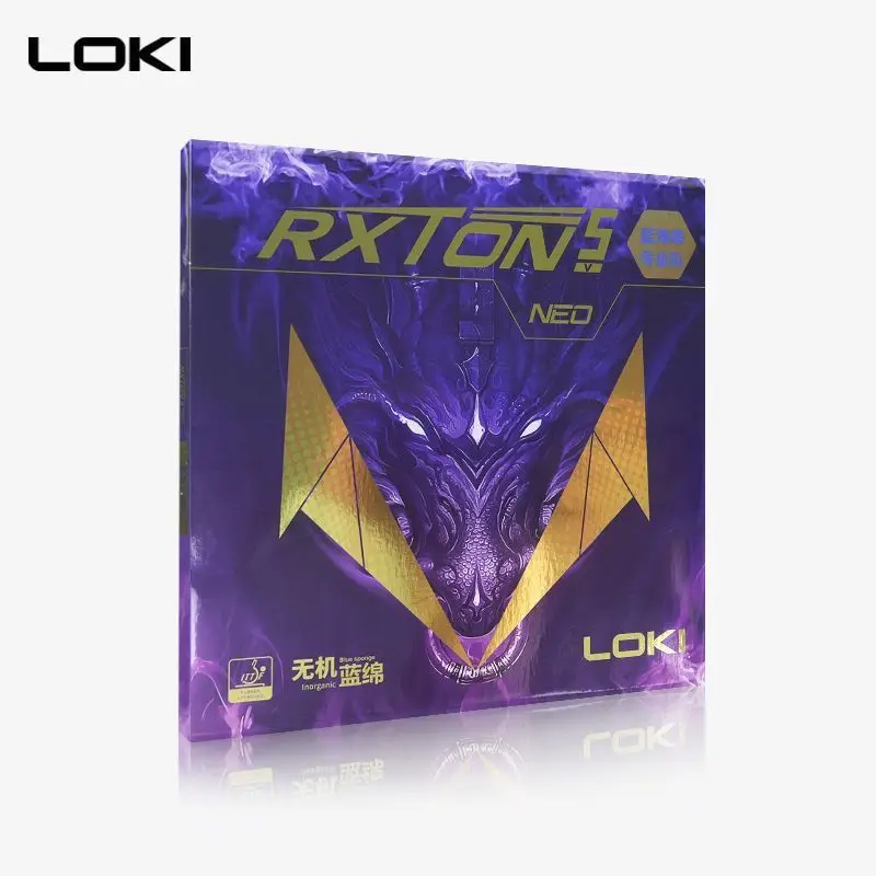 LOKI 탁구 러버 니오 라이젠 5NEO 접착식 고밀도 무기질 블루 오션 스펀지 내부 에너지 아크 빠른 공격형