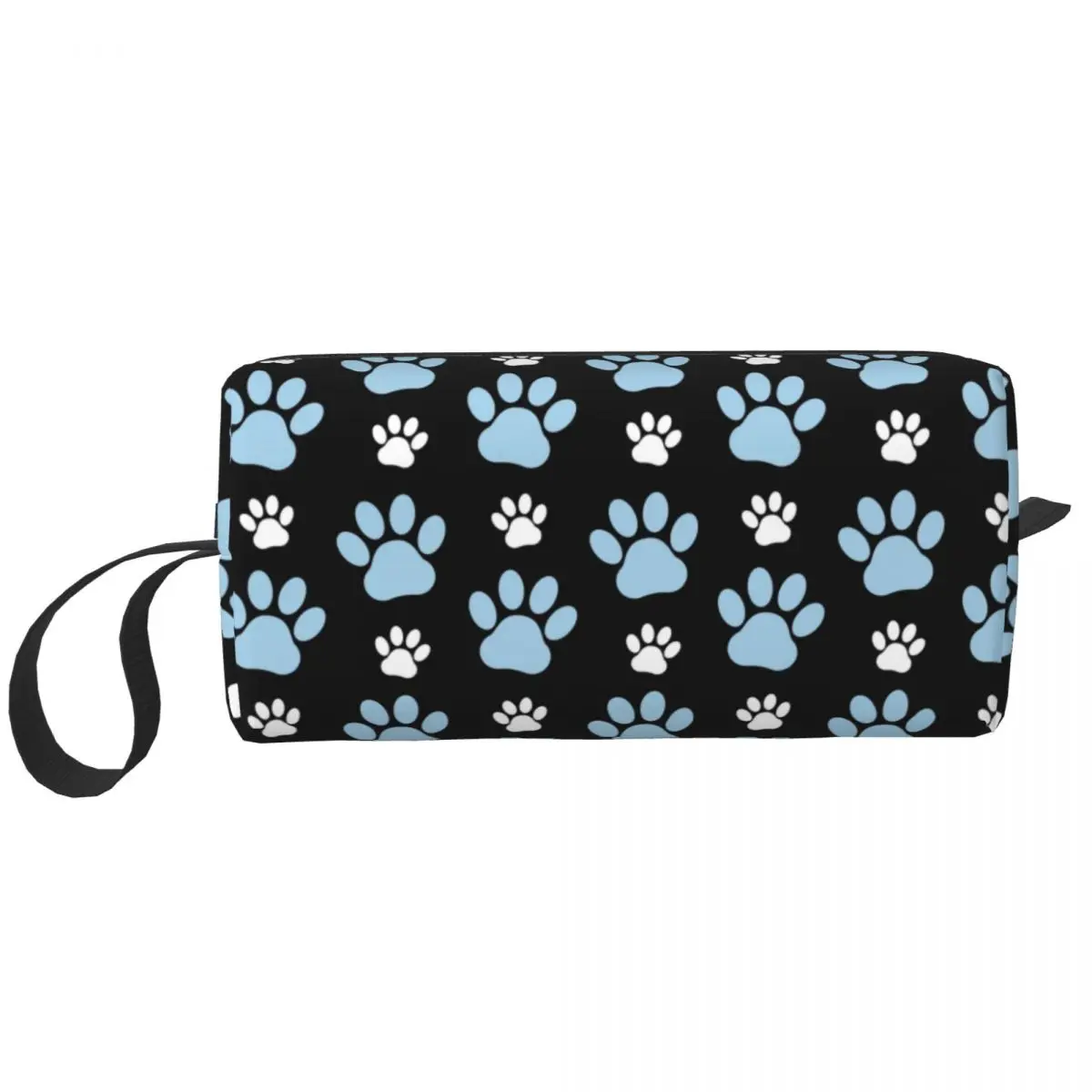 

Pattern Of Paws Blue Paw Makeup Bag Women Travel Cosmetic Organizer Fashion Dog Animal Dogs Storage Toiletry Bags