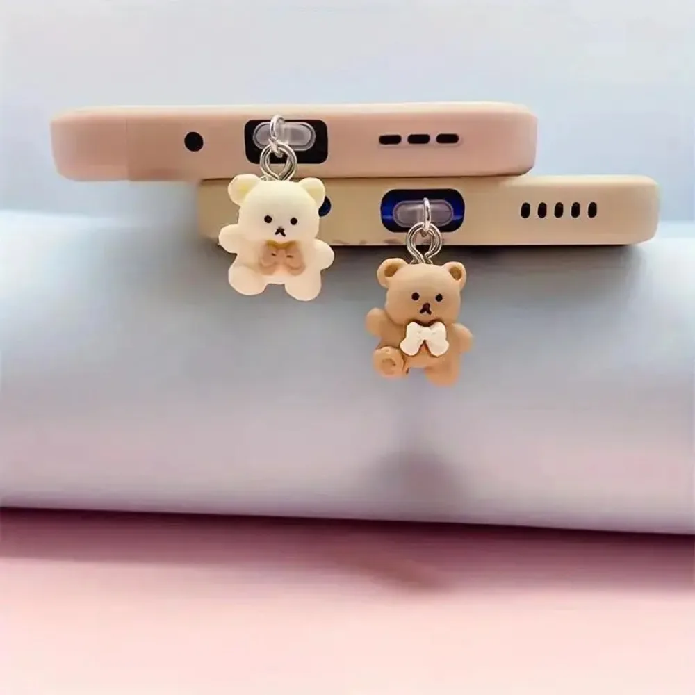 1PCS 귀여운 2D 고양이 전화 방진 캡 충전 포트 플러그 아이폰 유형 C 먼지 보호 스토퍼 액세서리