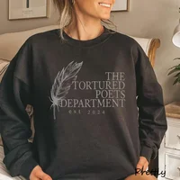 The Tortured Poets Departmentest 2024 Printed Sweatshirts Women Men Causal TTDP Hoodie Harajuku in My Era Merch Womans Clothing 1