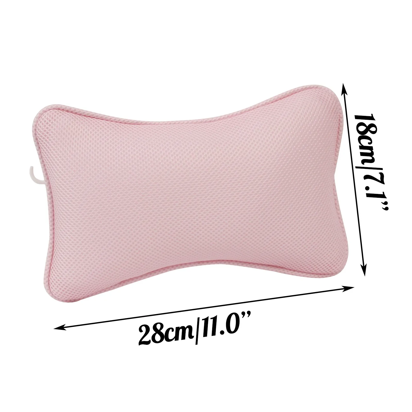 Head Rest Pillow Non-slip Cushioned Bath Tub Spa Pillow 3D Mesh Spa Bathtub with Suction Cups for Neck Back Bathroom Supply Home