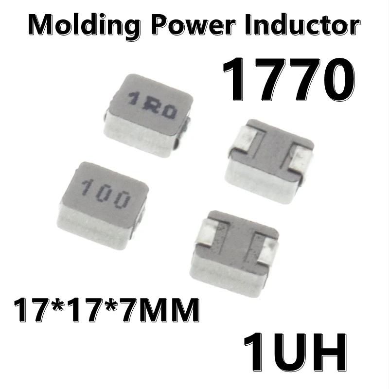 

(2pcs) 1770 Molding Power Inductor 1UH 1R0 17*17*7MM