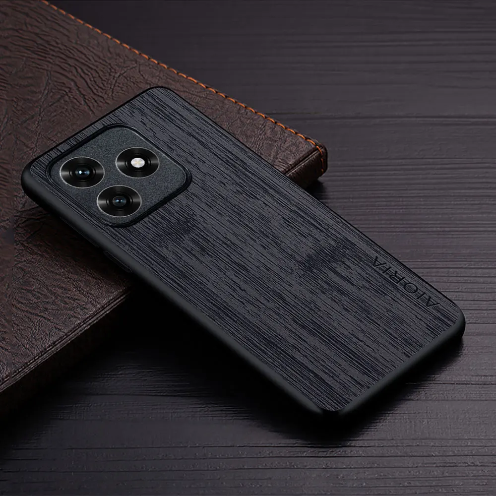 Luxury Bamboo Wood Pattern Leather Phone Cover for Honor - Premium Case Coque