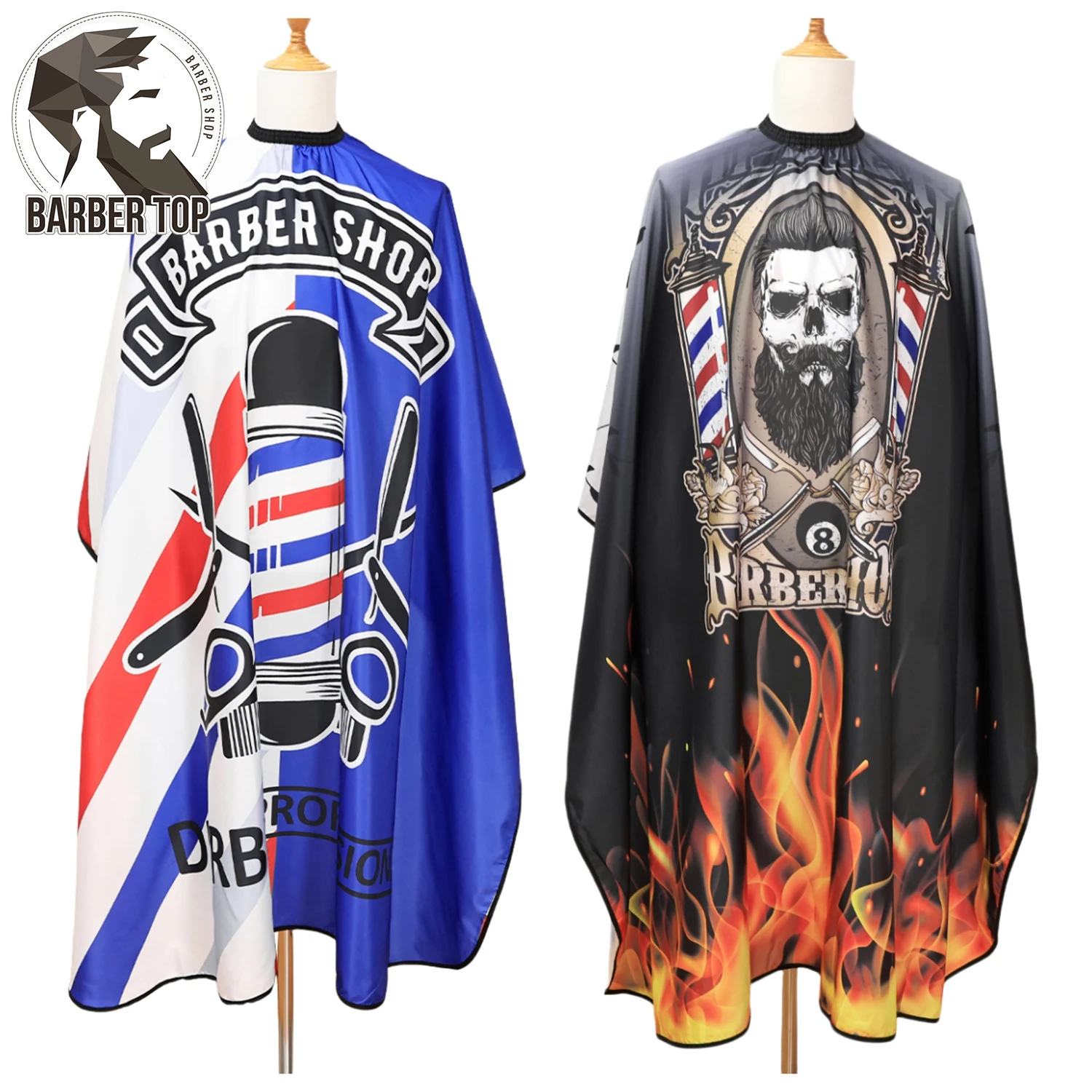 Hair Cutting Cape Barber Adjustable Snap Closure Apron Anti static Hairdressing