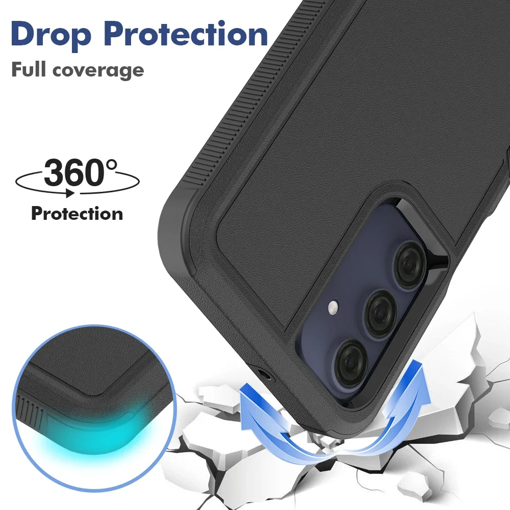Sleek Shockproof Hybrid Armor Phone Case with Dual Layer Protection