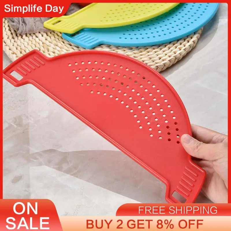 

Drain Blue Simple Design 67g Drainer Kitchen Tools Pot Drainer Strong And Sturdy Leak-proof Baffle Special Tools Rice Filter