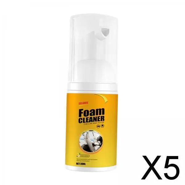 

5xCar Interior Cleaner Cleaner for Suvs Door Panels Trucks 30ml