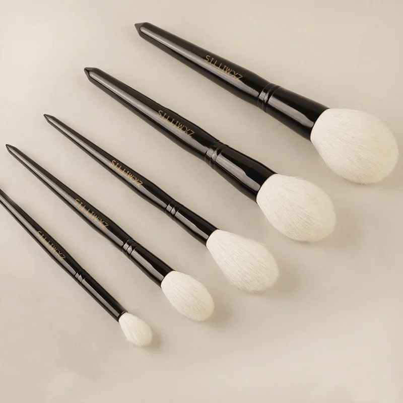 The Original Makeup Brushes Luxury Natural Long-Tip Goat Hair Black Handle Cosmetic Kit Tools for Powder Blush Highlight Shadow 1