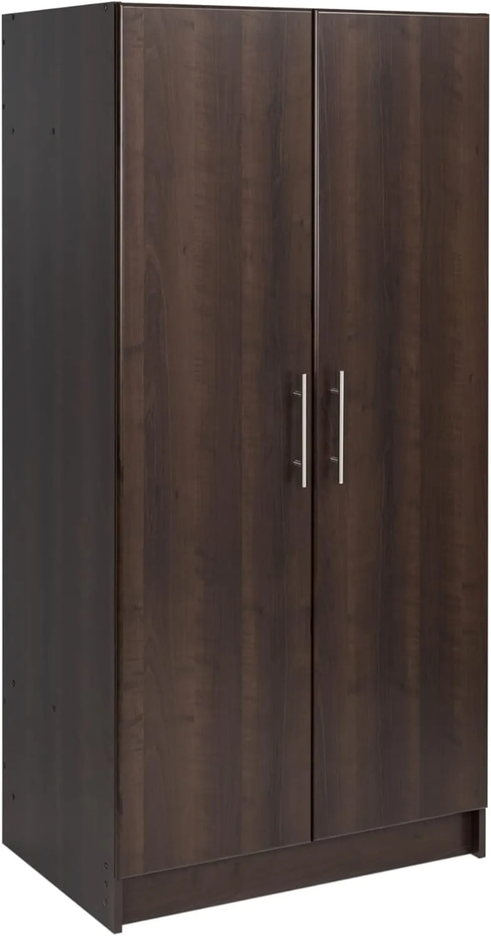 

Prepac Elite 32" Storage Cabinet Closet, Brown Storage Cabinet, Linen Cabinet, Wardrobe Cabinet with Hanging Rail