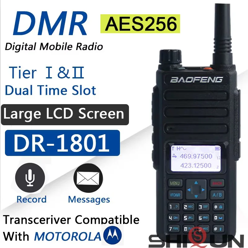 Baofeng DR-1801UV AES256 暗号化長距離 DMR デジタル/アナログ