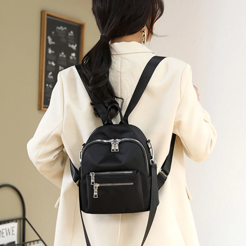 Women Small Backpack Nylon Backpacks Casual Daypack School Bags for Girl College