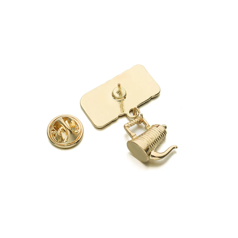 Barista Kaffee Cartoon Emaille Pin Kaffee Bean Tasse Brosche Abzeichen Revers Kleidung Rucksack Pullover Schmuck Geschenk Freunde Großhandel – Detail 2
