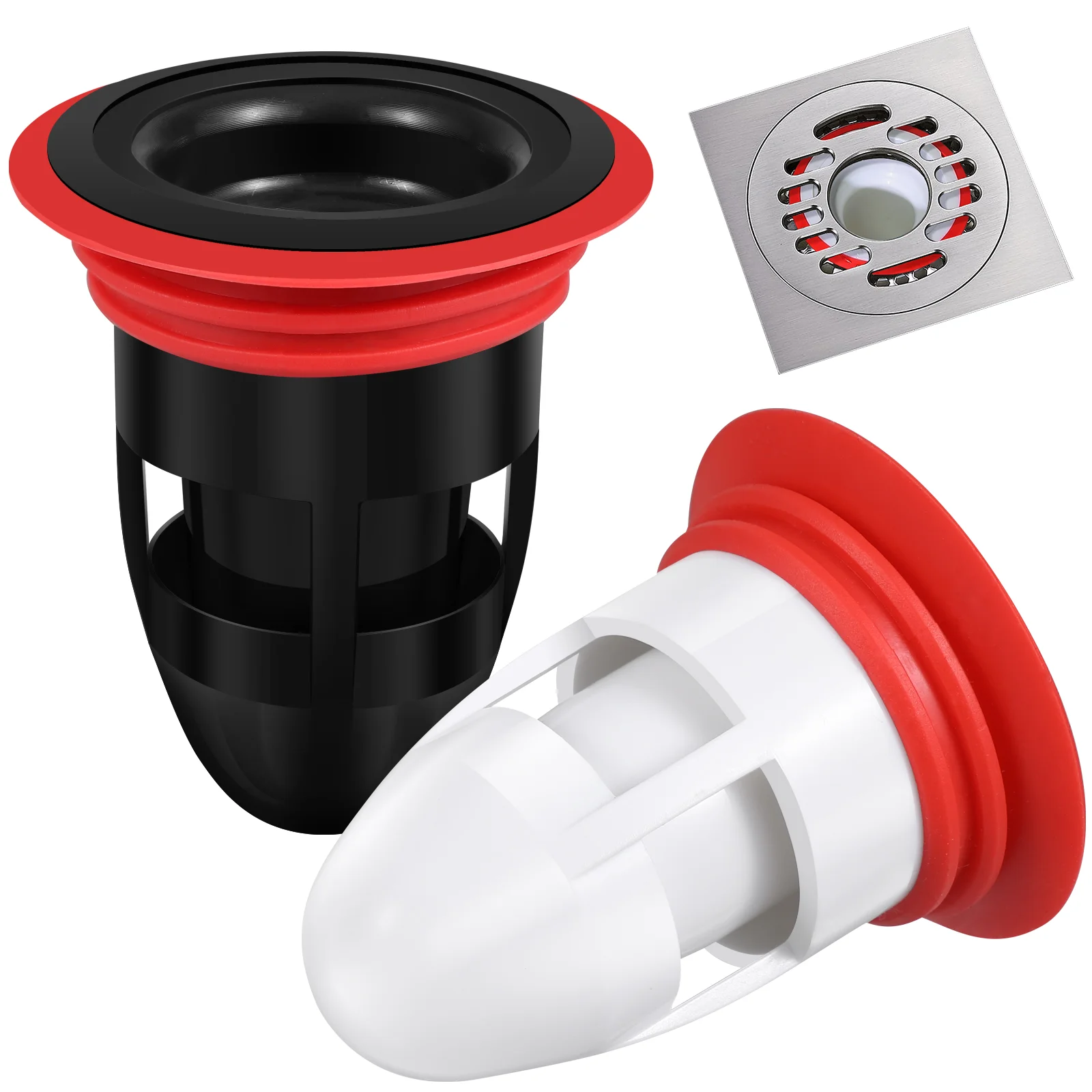 

floor kitchen sink drain basket drain core portable floor drain deodorant for bathroom toilet kitchen& dining room tables 2pcs