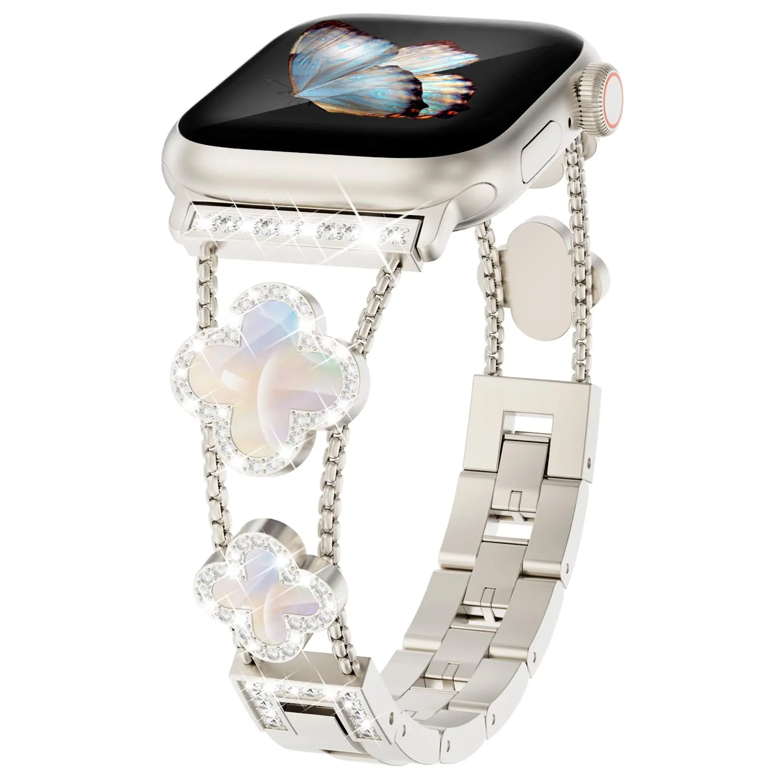 Bling Diamond Band for Apple Watch Straps 40mm 42mm 41mm 38mm 46mm 44mm 45mm 49mm Metal Bracelet iWatch Ultra 2 series 10 8 9 se