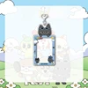 Kpop BOYNEXTDOOR Cartoon Card Insertion Frame Keychain SUNGHO RIWOO JAEHYUN TAESAN LEEHAN Card Storage Pendant Accessories Gift 2