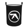 Aphex Twin Print Round Laundry Hamper Storage Basket Toys Clothes Organizer Bin for Home Bathroom Bedroom Dorm Nursery 1