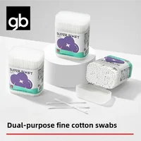gb Cotton Swabs, , 220 Count, Double Head, for Hygiene and Beauty Care, Original Cotton Swab, Made with 100% Cotton