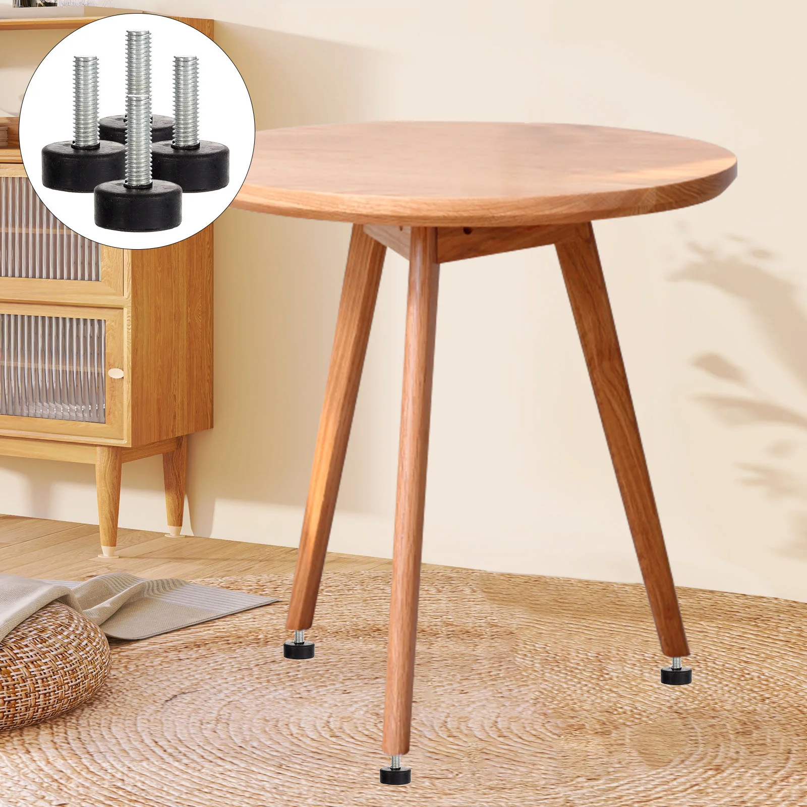 4pcs Rubber Feet Professional Foot Bumpers Heavy Duty Furniture Rubber Mount Feet