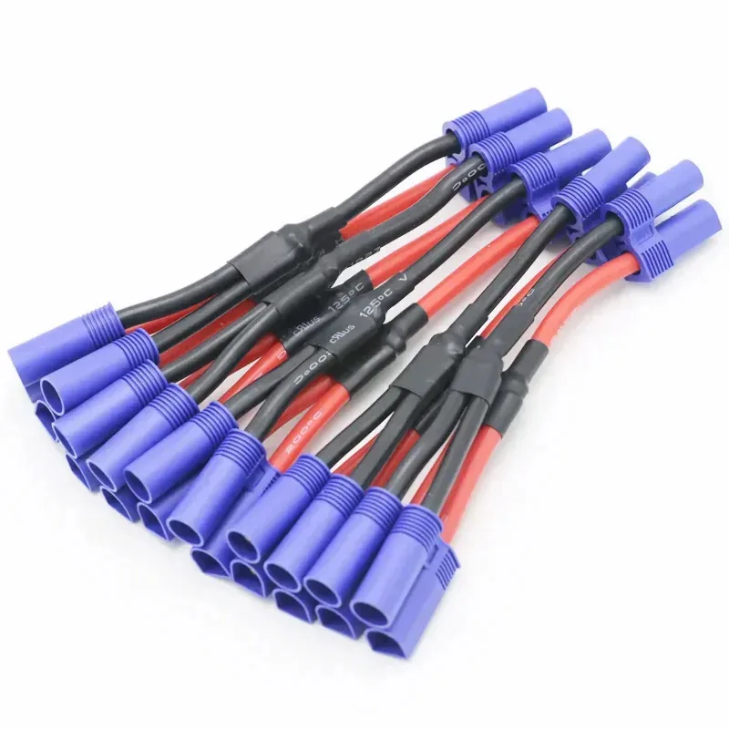Câble parallèle EC5 12AWG 10cm pour batterie drone RC - Lot de 2