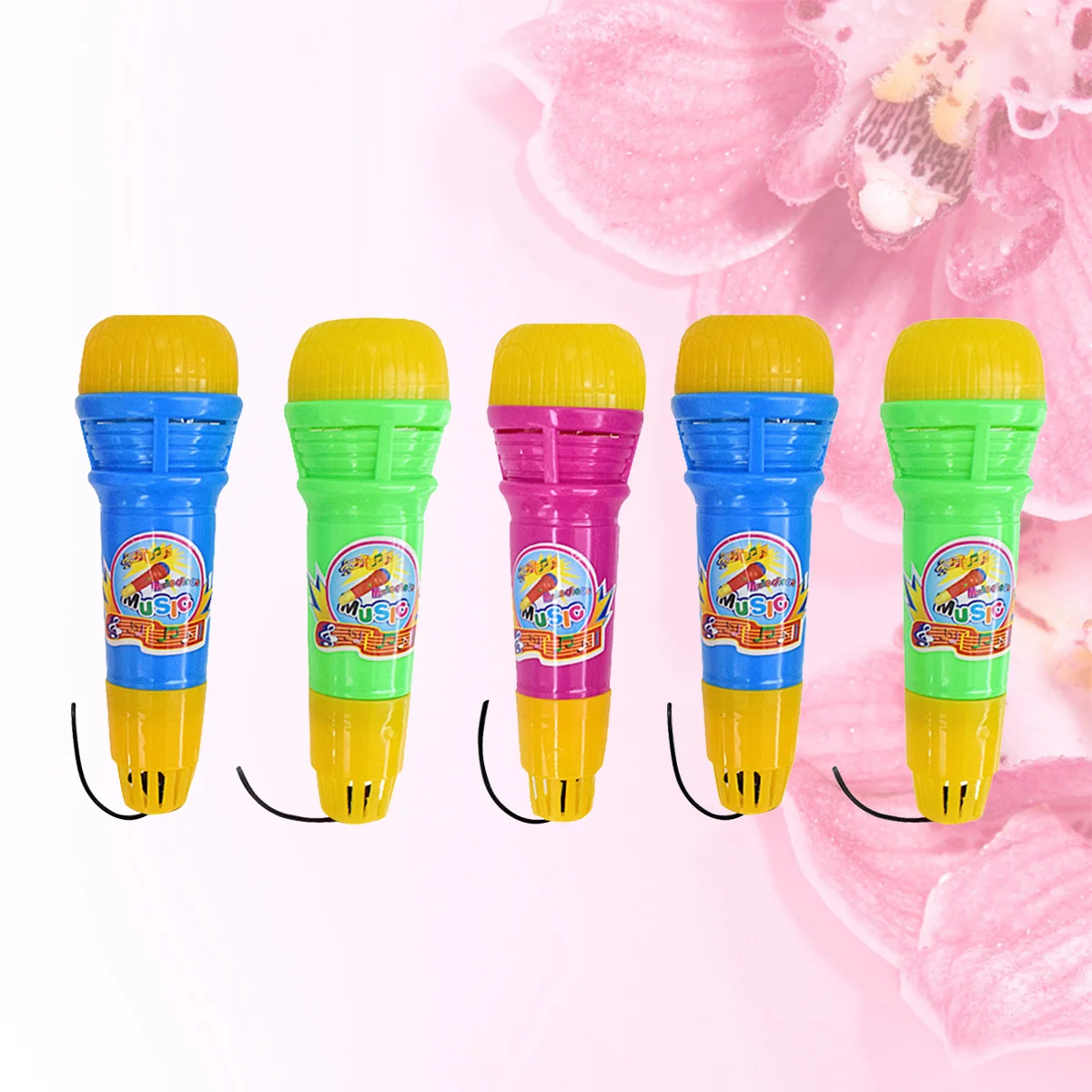 

5 Pcs Studio Recording Microphone Toy for Toddler Child Playthings Props Vocalize