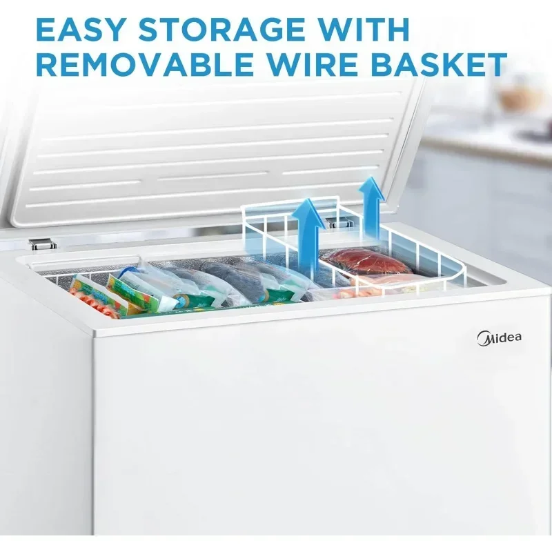 QWMidea MRC070S0AWW Chest Freezer,7.0 Cubic Feet,White