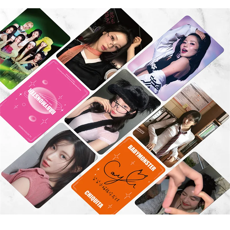 55pcs/set BABYmonster Laser Card Album LOMO Card DRIP Postcard ASA