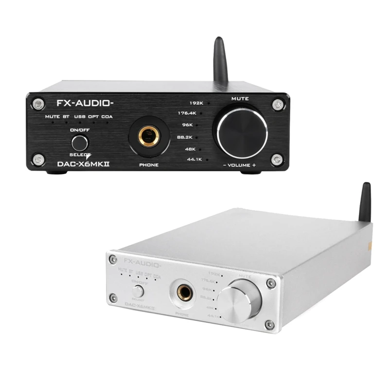 FX-AUDIO- DAC-X6MKII Hi-Fi Bluetooth аудио DAC/AMP усилитель чип ESS9018 поддерживает