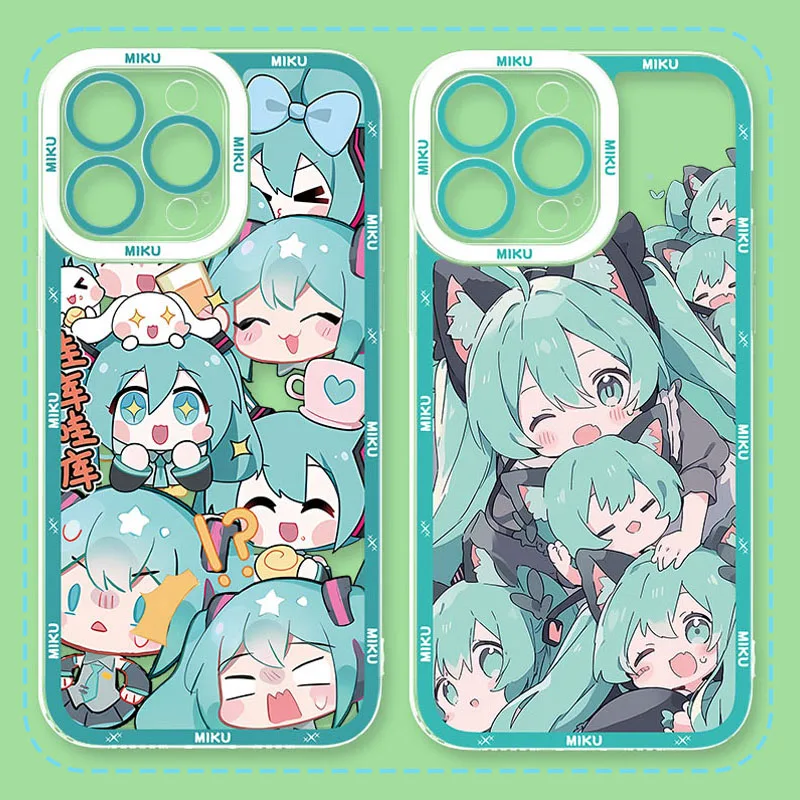 Lovely Kawaii Miku Soft Silicone Phone Case