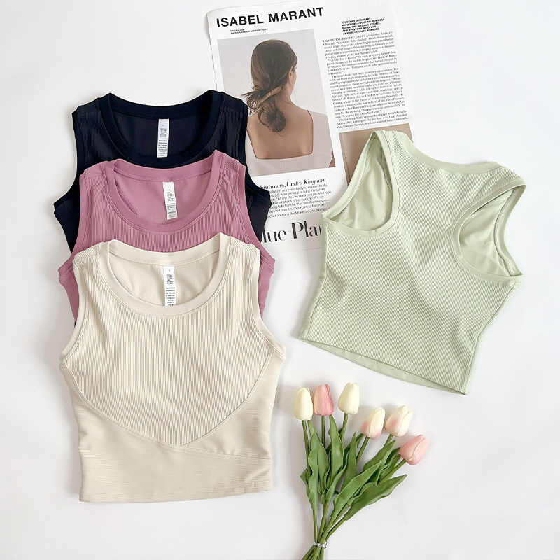 High-Strength Shockproof Fitness Women's Yoga Vest Breathable comfort Running Leisure Pilates Cycling Fitness Sports Vest🚴‍♀️🏃