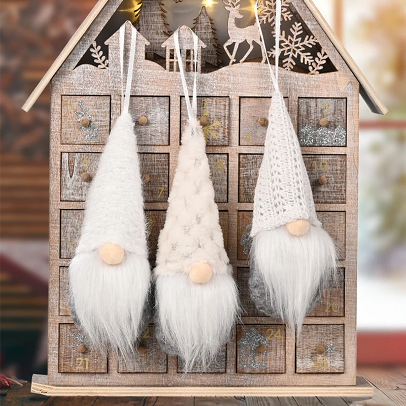 Gnome Doll Navidad Kids New Year Gifts Forest Old Man Christmas Mini Doll Christmas Tree Pendant Xmas Decorations for Home