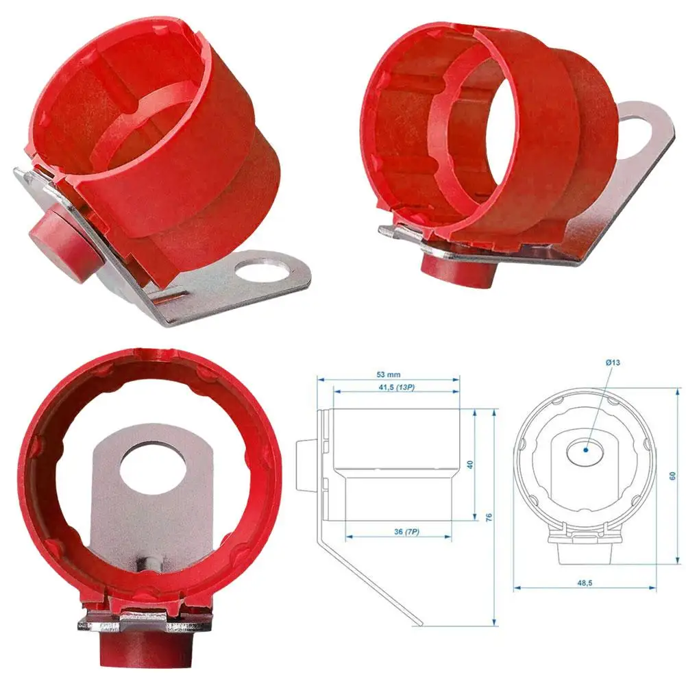 Anhängerst ecker halter für 7-13-polige Anhängerst ecker Anhänger teile Montage an Anhänger Deichsel Park deckel Autozubehör z1i5 – Detail 3