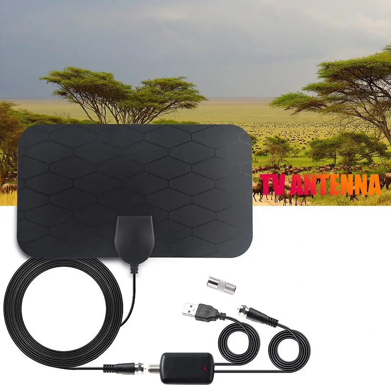 TV Antenna Indoor TV Antenna Mini HDTV Ground Wave Digital DVB T2