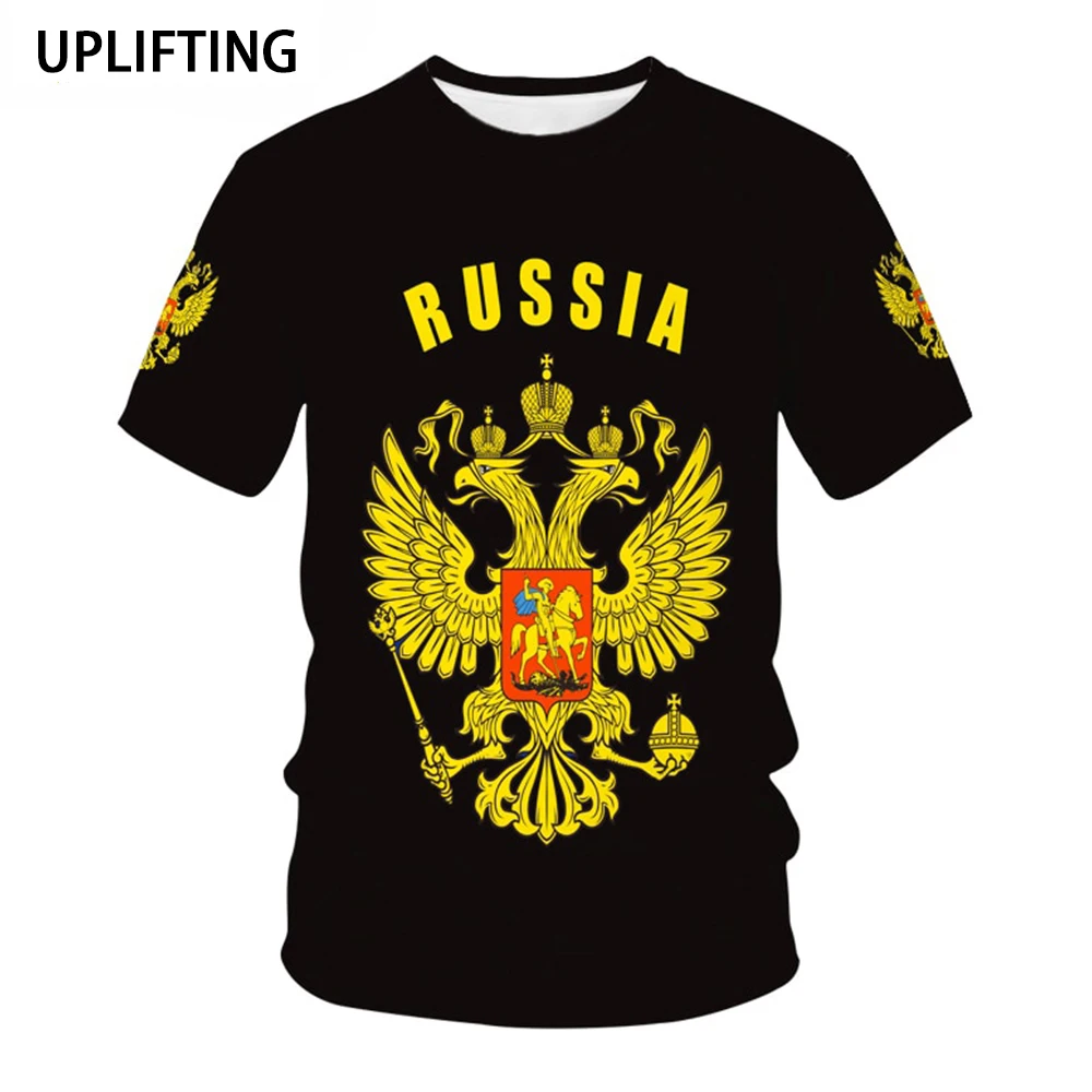 

Футболка Мужская/Женская с 3D-принтом, модная повседневная тенниска оверсайз с российским флагом, стильная одежда в стиле Харадзюку, крутая майка для мальчиков и девочек, на лето