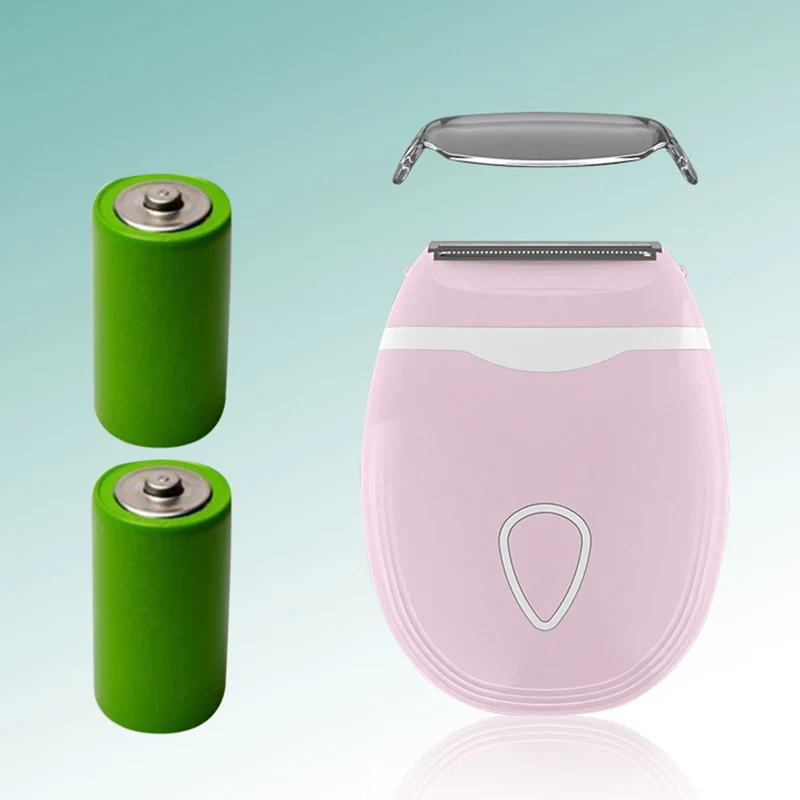 여성용 휴대용 전기 면도기, 무선 비키니, 다리, 겨드랑이, 음모 트리머, 탈착식 헤드 포함, 습식 및 D형